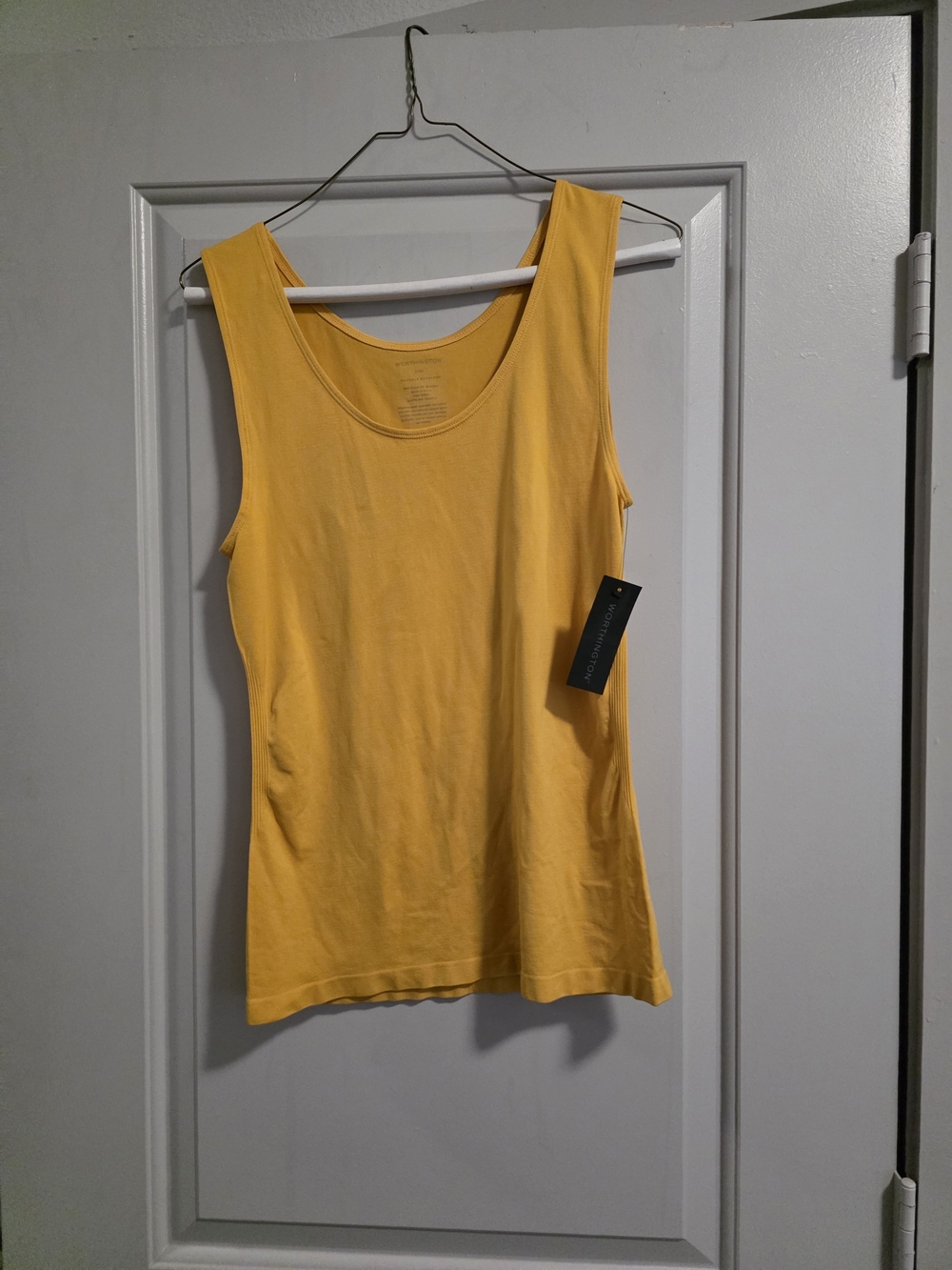 Worthington Bright Yellow Scoop Neck Tank Top